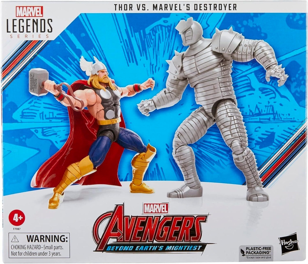 Hasbro Fans Marvel Avengers: Legends Series (60th Anniversary) - Beyond Earths Mightiest - Thor Vs. Marvels Destroyer Action Figures (15cm) (F7087)
