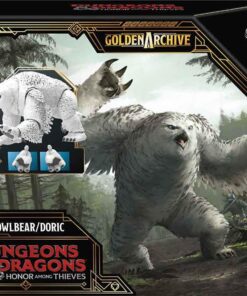 Hasbro Fans Dungeons  Dragons Honor Among Thieves: Golden Archive - Owlbear/Doric Action Figure (9) (F6630)