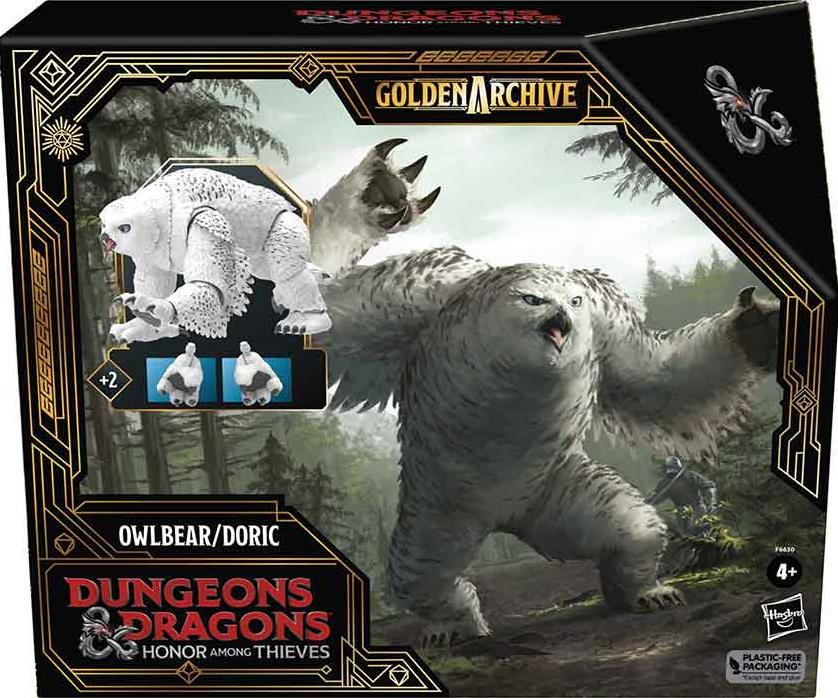 Hasbro Fans Dungeons Dragons Honor Among Thieves: Golden Archive - Owlbear/Doric Action Figure (9) (F6630)
