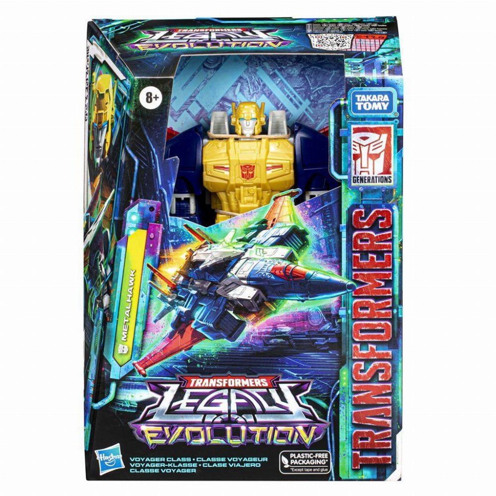 Hasbro Fans Transformers: Legacy Evolution Voyager Class - Metalhawk Action Figure (18cm) (F7207)