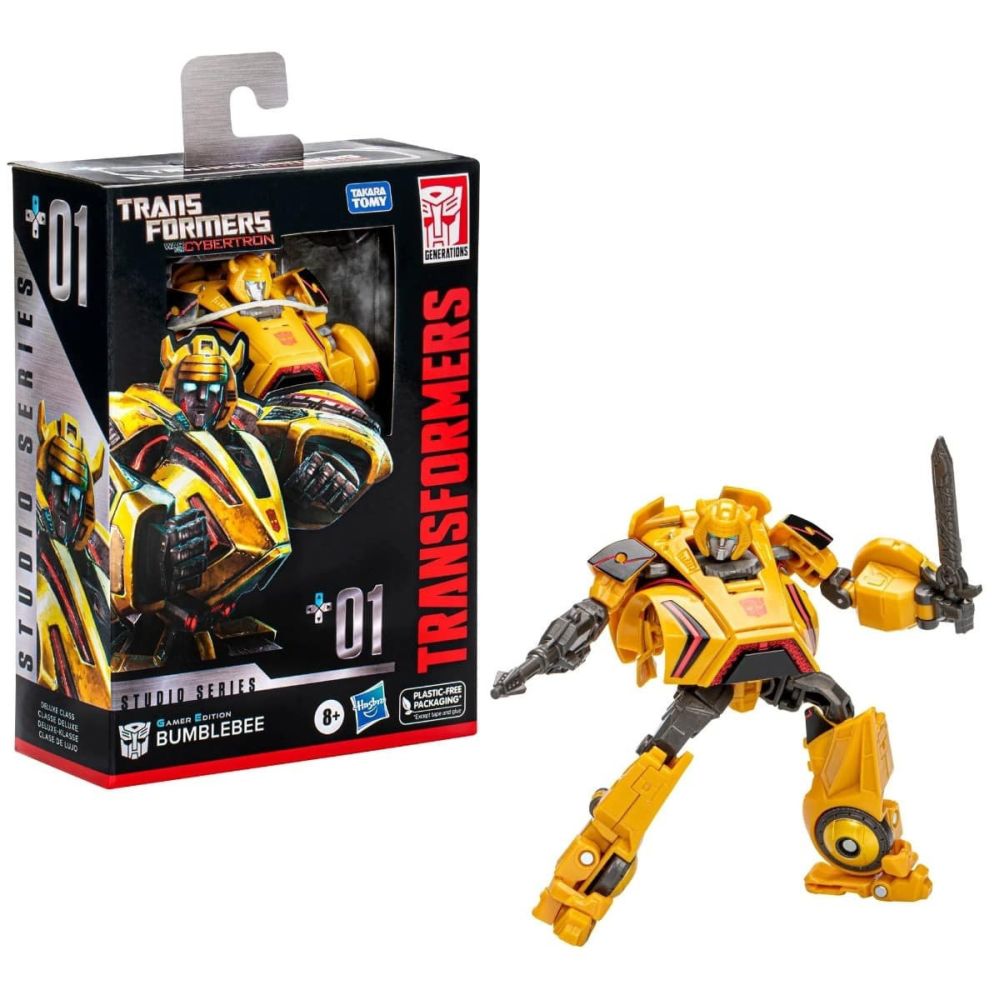 Hasbro Fans Transformers: War for Cybertron - (Game Edition) Bumblebee Deluxe Class Action Figure (11cm) (F7235)