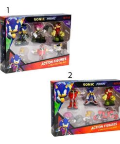 P.M.I. Sonic Prime - 6 Pack Deluxe Box (S1) Action Figures (7.5cm) (Random) (SON6070)