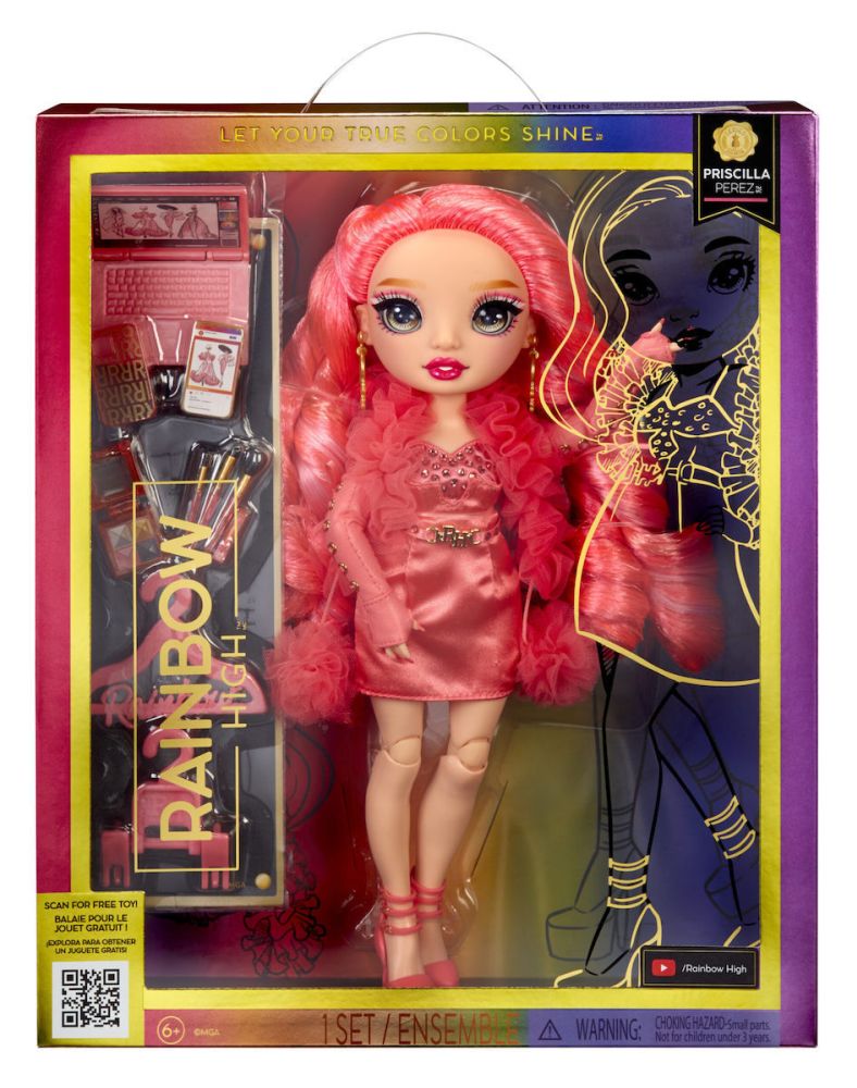 MGA Rainbow High: Priscilla Perez (Pink) Doll (583110EUC)