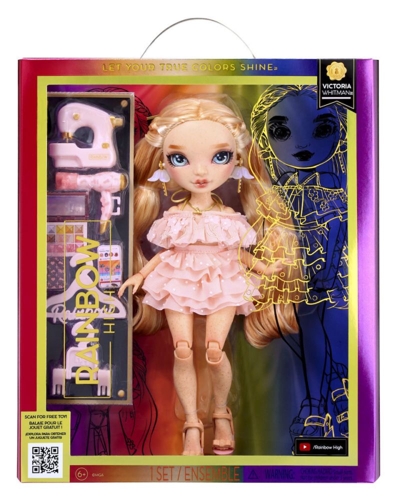 MGA Rainbow High: Victoria Whitman (Light Pink) Doll (583134EUC)