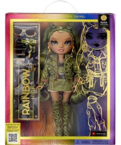 MGA Rainbow High: Olivia Woods (Camo Green) Doll (583141EUC)