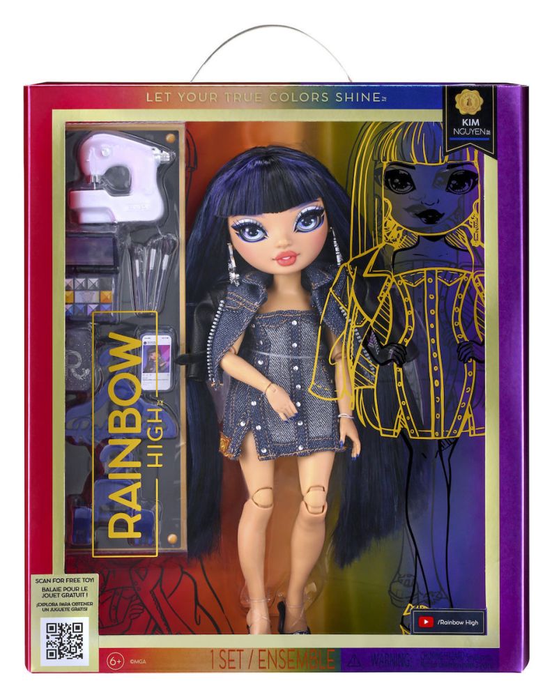 MGA Rainbow High: Kim Nguyen (Denim Blue) Doll (583158EUC)