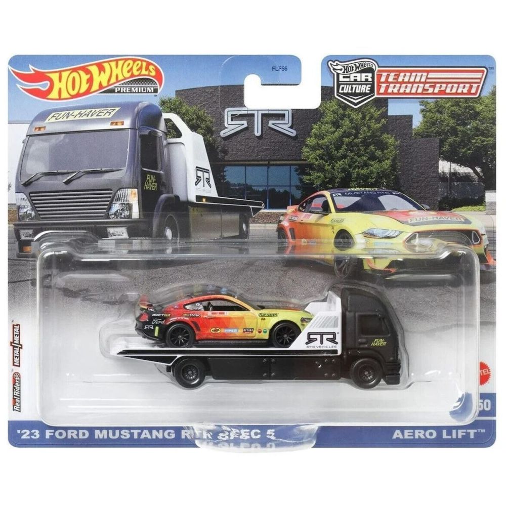 Mattel Hot Wheels: Premium Car Culture Team Transport - 23 Ford Mustang RTR Spec 5 Aero Lift (HKF39)