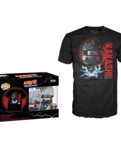 Funko Pop!  Tee (Adult): Naruto Shippuden - Kakashi (Glows in the Dark) (Special Edition) Vinyl Figure  T-Shirt (XL)