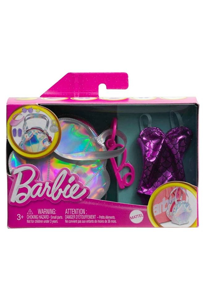 Mattel Barbie: Deluxe Clip-On Bag with Beach Outfit (HJT43)