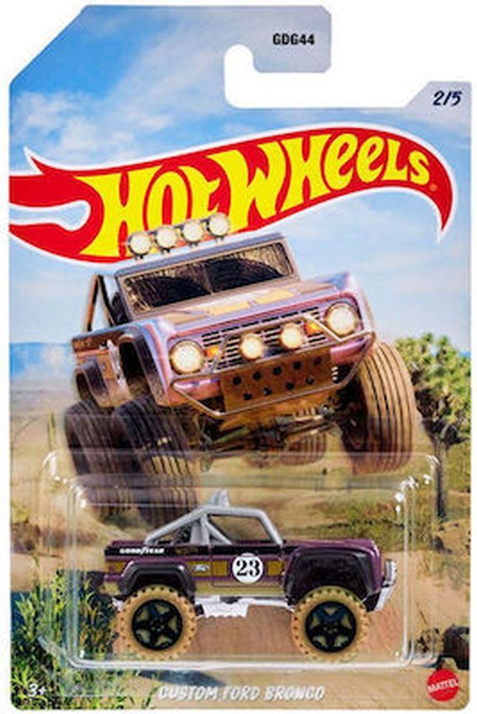 Mattel Hot Wheels: Baja Cars 4X4 - Custom Ford Bronco (HLK21)