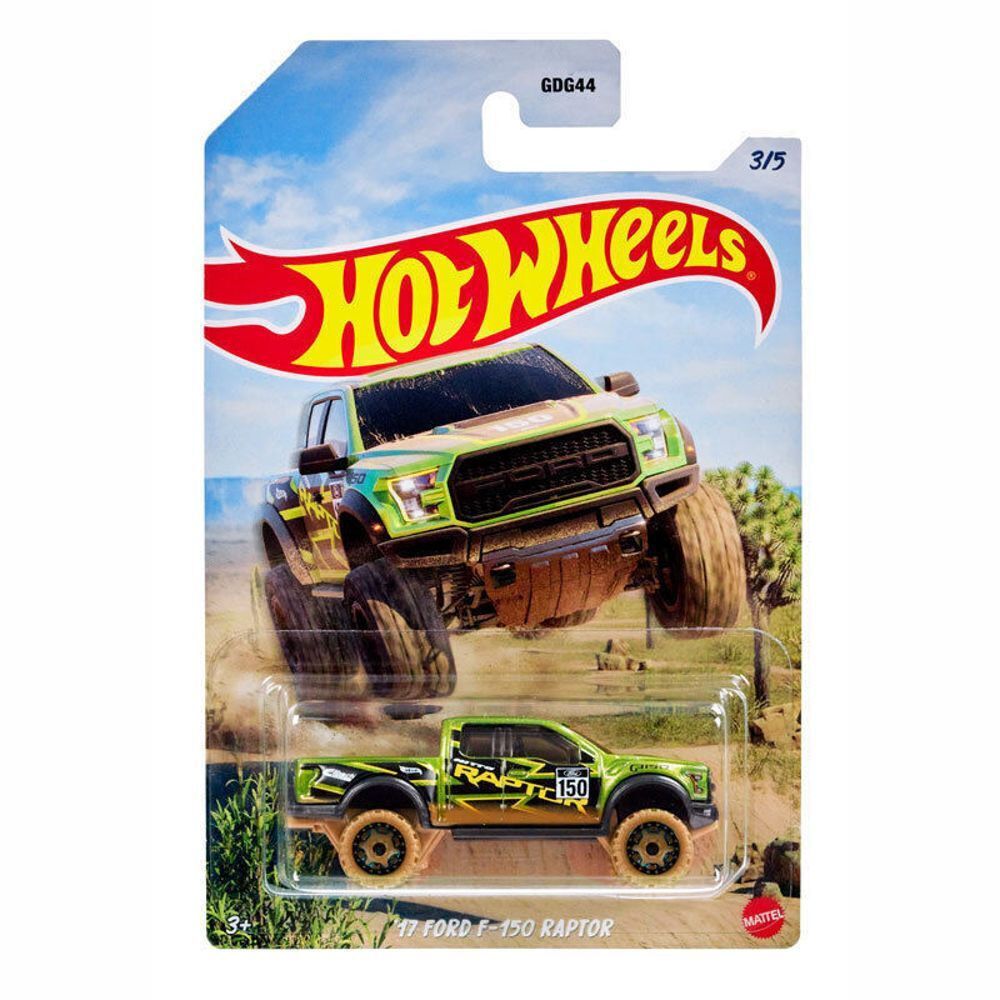 Mattel Hot Wheels: Baja Cars 4X4 - 17 Ford F-150 Raptor (HLK22)