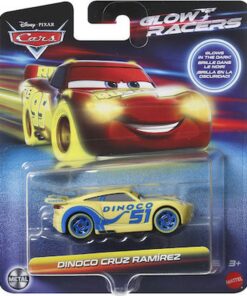 Mattel Disney Cars: Glow Racers - Dinoco Cruz Ramirez Vehicle (HPG81)