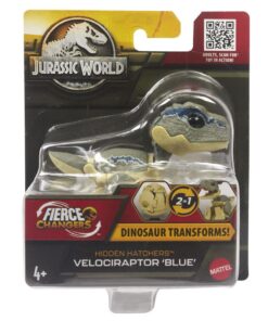 Mattel Jurassic World: Fierce Changers Hidden Hatchers - Velociraptor Blue (HLP01)