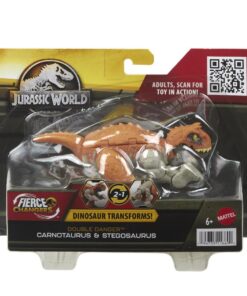 Mattel Jurassic World: Fierce Changers Double Danger - Carnotaurus  Stegosaurus (HLP07)