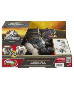 Mattel Jurassic World: Fierce Changers Massive Stretch - Indoraptore  Brachiosaurus (HPD35)