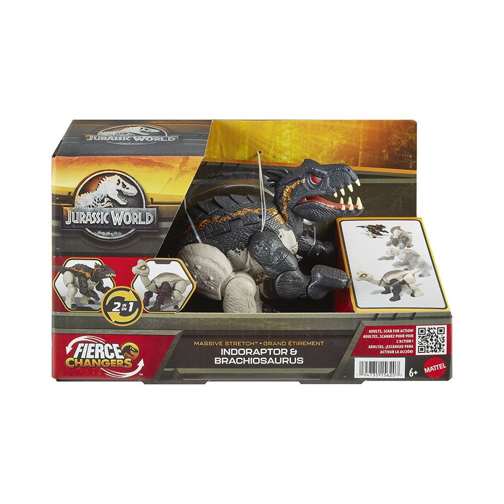 Mattel Jurassic World: Fierce Changers Massive Stretch - Indoraptore Brachiosaurus (HPD35)