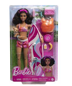 Mattel Barbie: Beach Doll with Surfboard (HPL69)