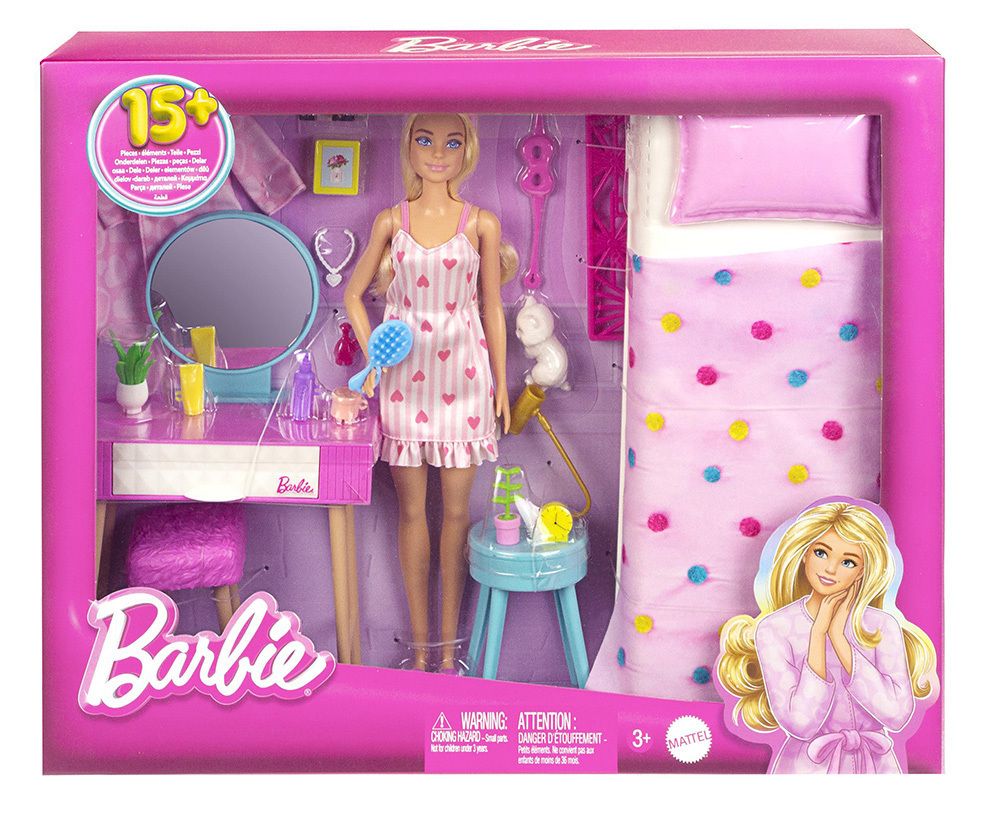 Mattel Barbie: Bedroom with Doll (HPT55)