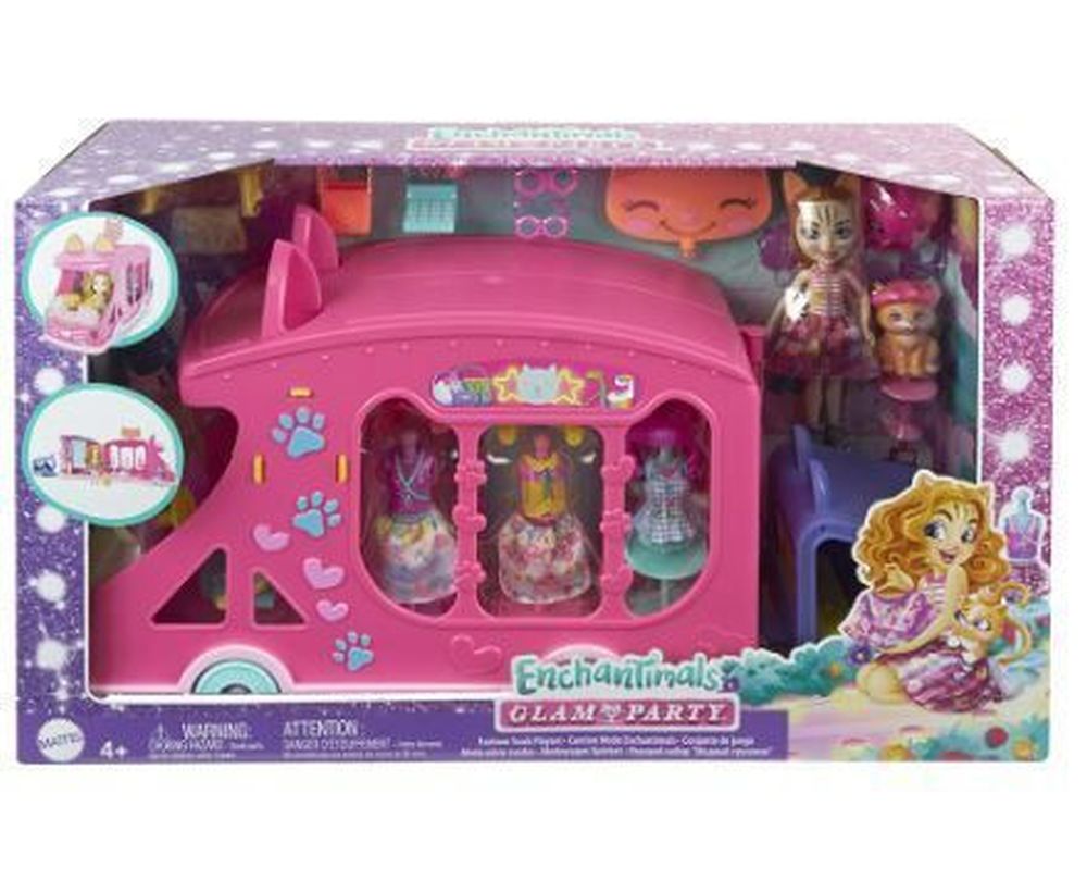 Mattel Enchantimals Glam Party - Fashion Truck Playset (HPB34)