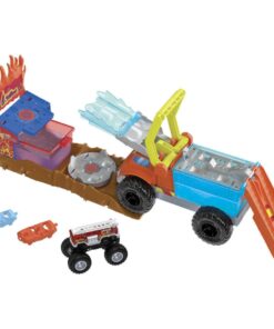Mattel Hot Wheels: Monster Trucks Arena Smashers Color Shifters - 5-Alarm Rescue (HPN73)