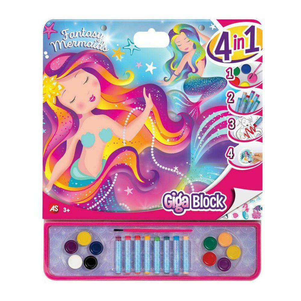 AS Giga Block Drawing Set Disney Fantasy Mermaids 4 In 1 (1023-62741)