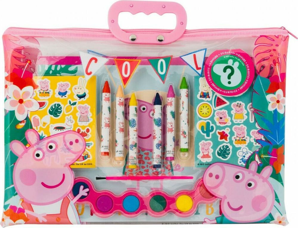 AS Drawing Set Peppa Pig Transparent Bag (1023-68002)