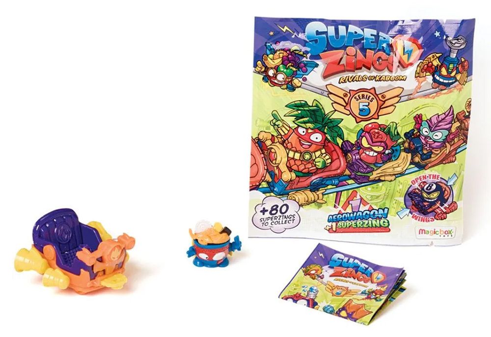 AS Superzings: Rivals of Kaboom - Series 5 Single Figure with Aerowagon (1013-61204)