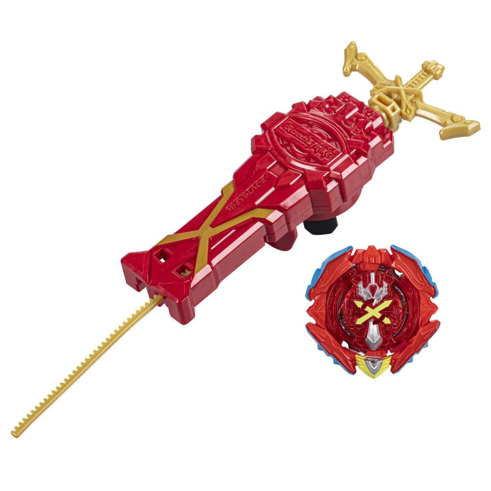 Hasbro Beyblade: Quad Strike - Xiphoid Xcalius X8 - XCalius Power Speed Launcher Set (F7726)