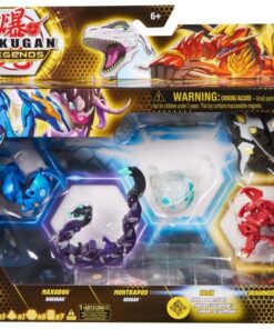 Spin Master Bakugan: Legends Collection Pack - Nova + Ultra + Geogan + Bakugan - Maxodon/Montrapod/Trox/Dragonoid x Auxillataur Ultra (20140074)