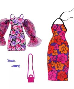 Μattel Barbie: Fashions 2-Pack Clothing Set - Dressy Floral-Themed and Accessory (HJT35)
