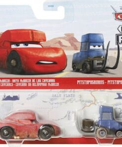 Mattel Disney Pixar: Cars On the Road - Cave Lightning McQueen  Pitstoposaurus (Set of 2) (HLH63)