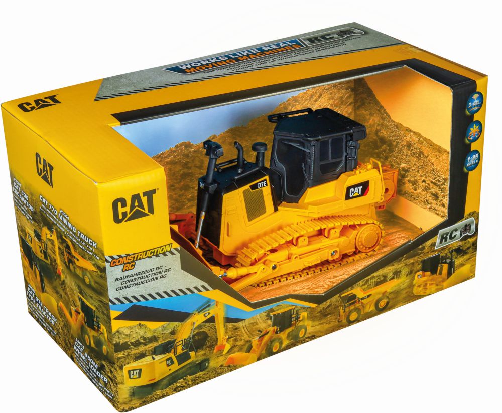 Carrera CAT R/C Car: Track Type Tractor (B/O) - 1:35 (37023002)