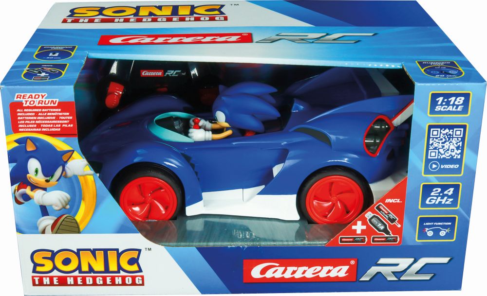 Carrera R/C Car: 2,4GHz Team Sonic Racing - Sonic (Performance Version) - 1:18 (370201063)