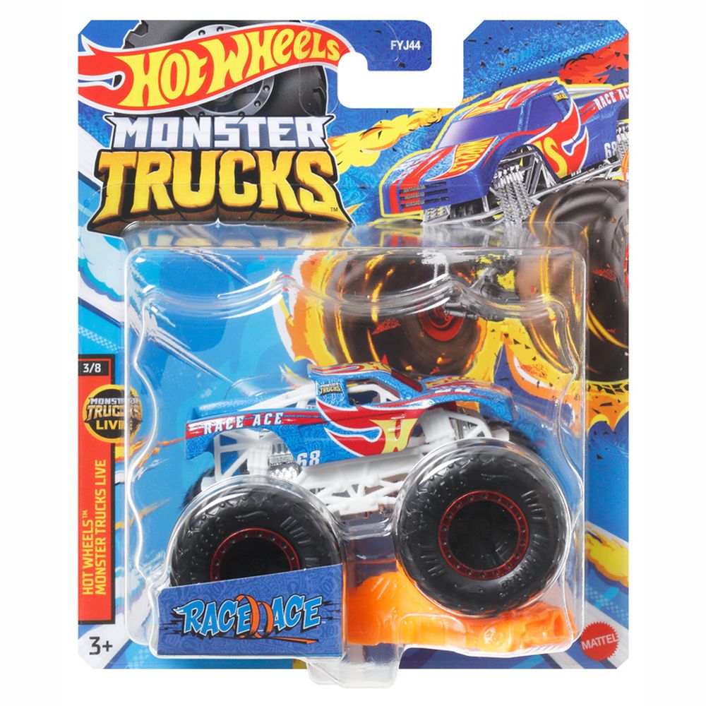 Mattel Hot Wheels Monster Trucks - Race Ace Die-Cast Vehicle (HNW27)