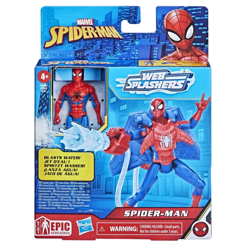 Hasbro Marvel: Spider-Man Epic Hero Series Web Splashers - Spider-Man Action Figure (4) (F8294)