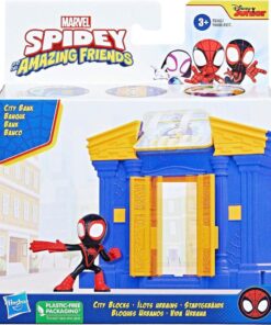 Hasbro Disney Junior Marvel: Spidey and His Amazing Friends - City Blocks City Bank Playset (F8362)