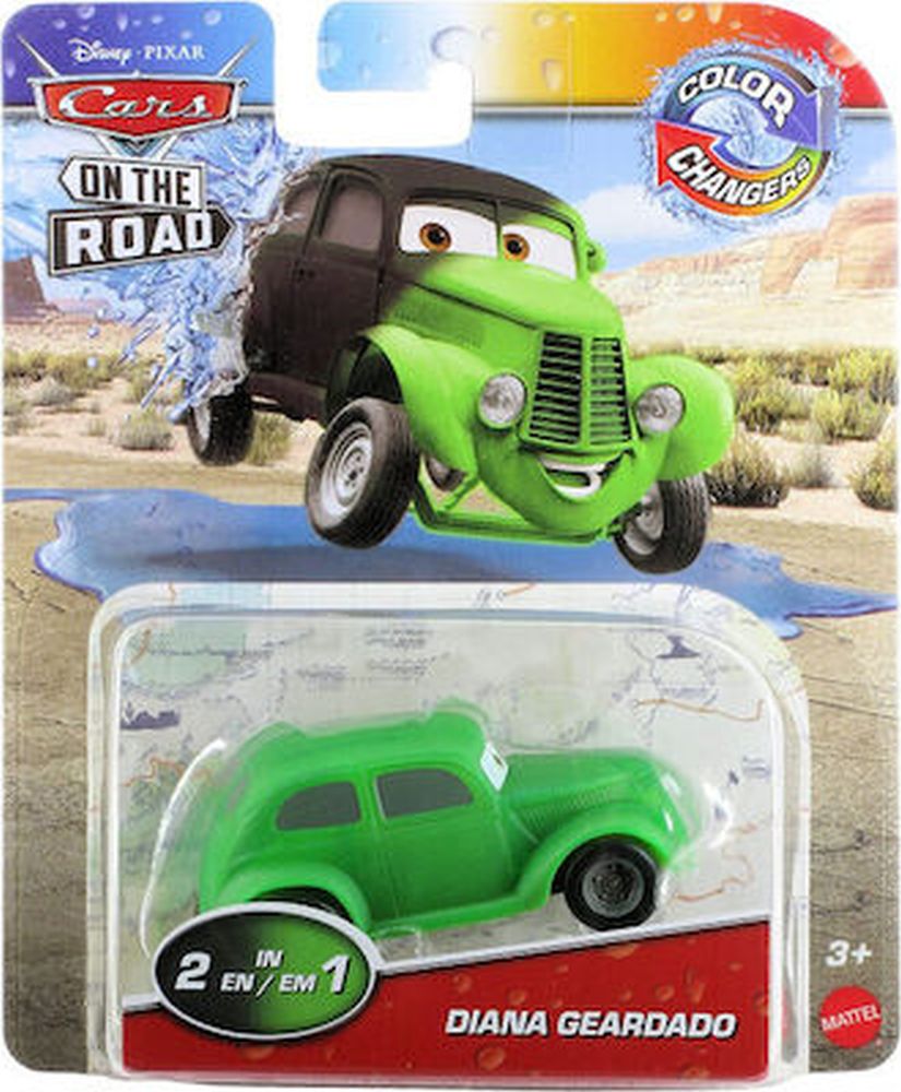 Mattel Disney Cars On the Road: Color Changers - Diana Geardado Vehicle (HMD69)