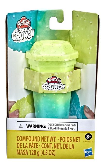Hasbro Play-Doh: Crystal Crunch - Teal Yellow Single Can (F5165)