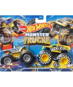 Mattel Hot Wheels Monster Trucks: Demolition Doubles - Haul Yall VS Taxi (HLT67)