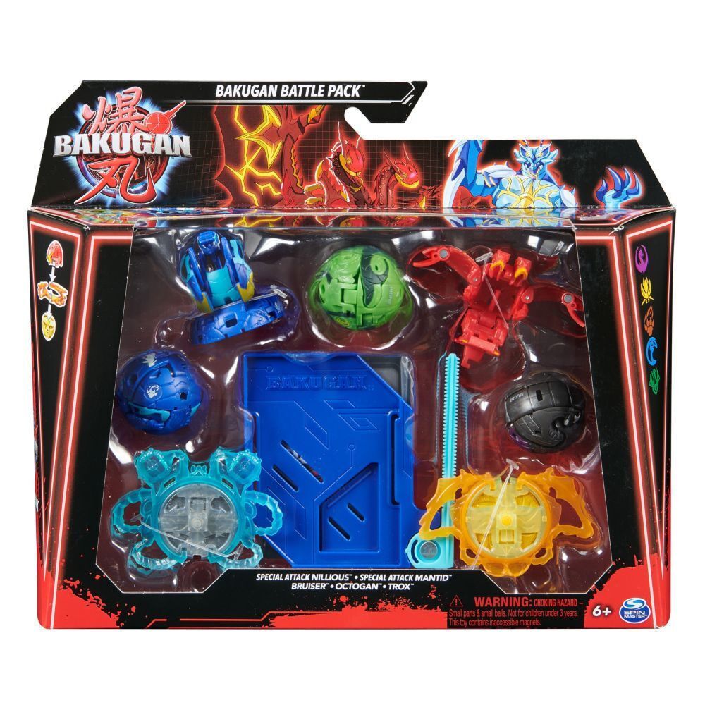 Spin Master Bakugan: Battle Pack - Special Attack Bruiser/Dragonoid/Hammerhead/Titanium Dragonoid/Nillious (20142085)