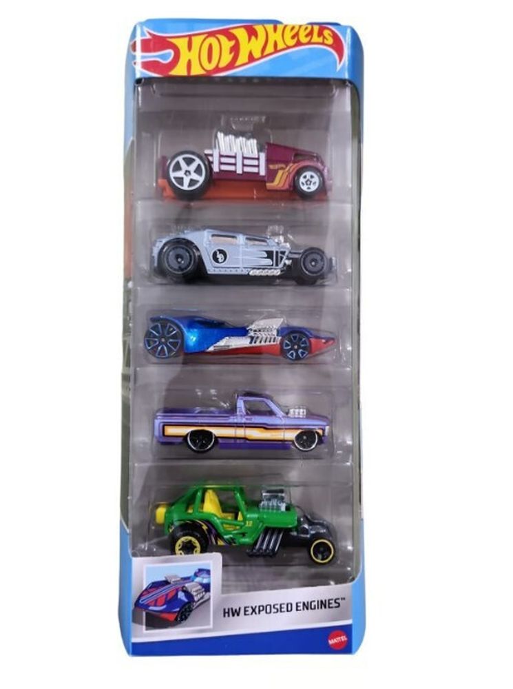Mattel Hot Wheels - HW Exposed Engines (Set Of 5) (HLY79)