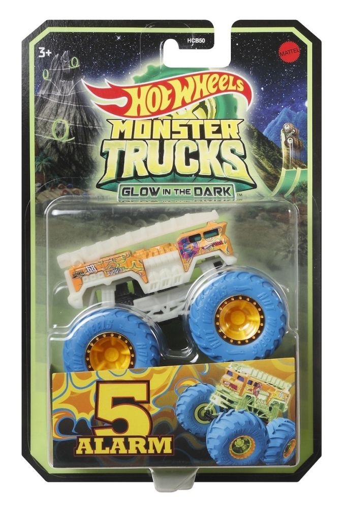 Mattel Hot Wheels Monster Trucks: Glow in The Dark - Twin Mill (HWC79)