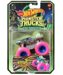Mattel Hot Wheels Monster Trucks: Glow in The Dark - Rodger Dodger (HWC91)