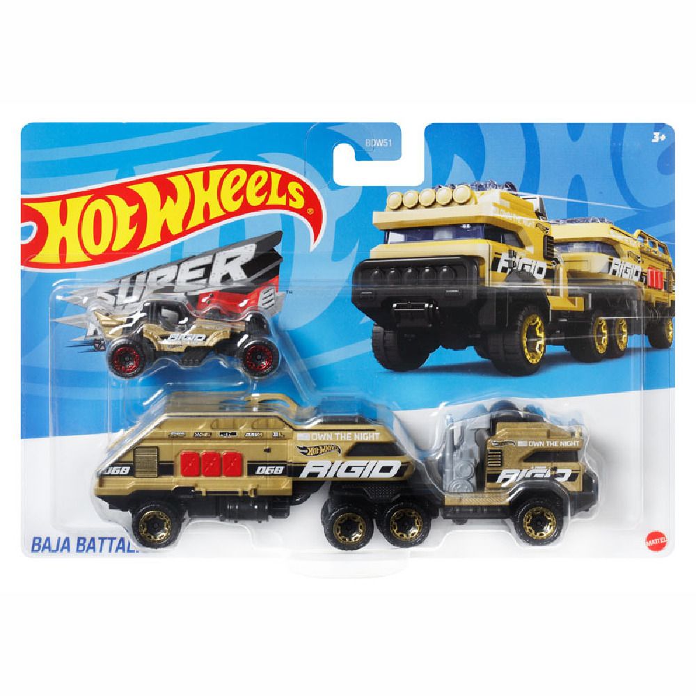 Mattel Hot Wheels Super Rigs - Baja Battalion (HMF91)